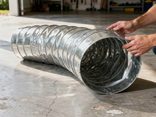 Colchester Dryer Vent Cleaning specialist using advanced equipment for thorough duct cleaning in Colchester