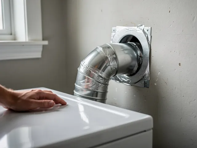 Colchester Dryer Vent Cleaning expert performing professional dryer vent repair and installation in Colchester
